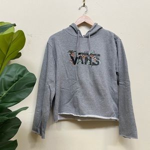 Vans, gray hoodie, sweatshirt